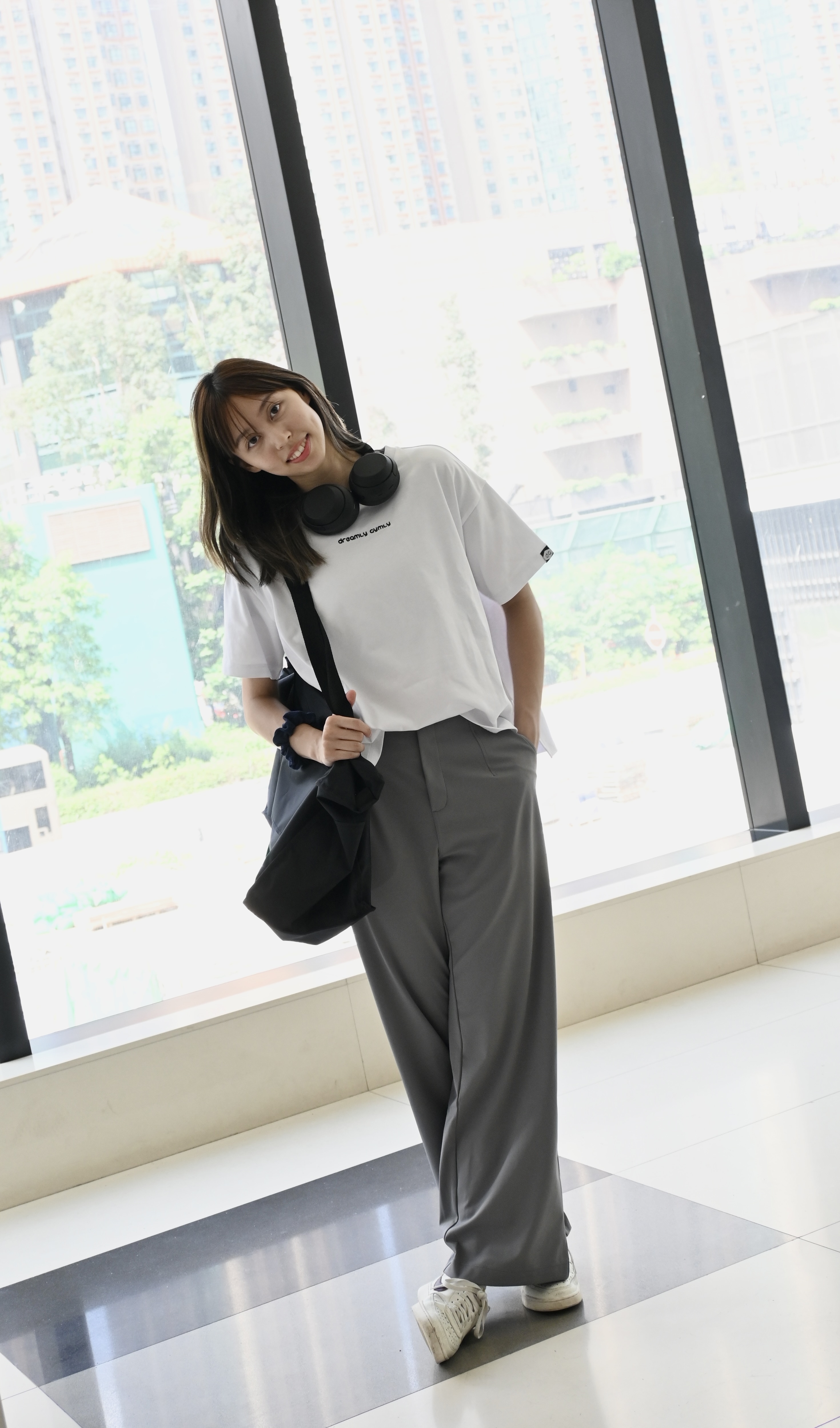 女裝 300g 重磅 Cotton Oversize Tee (白色)