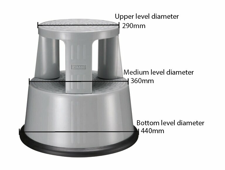 CARL - 日本 CARL 兩層滾輪安全腳踏台 梯凳 #GS-1《香港行貨》- 1 個