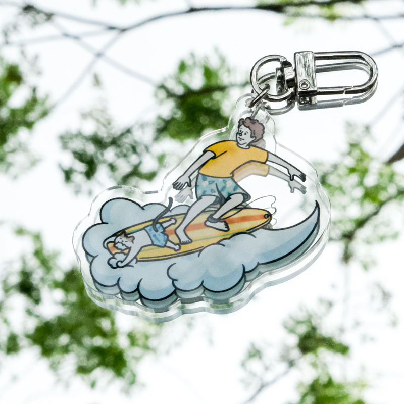 SPPPP｜Flying Boys｜壓克力鑰匙圈｜衝浪飛人