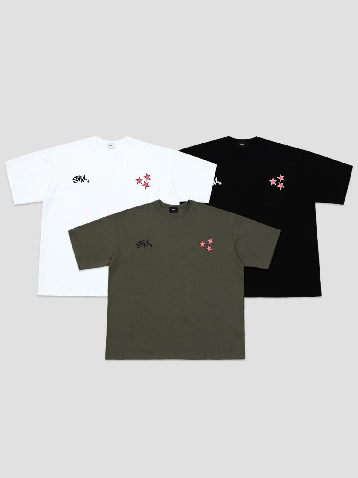 OverSize英文字圖案短袖Tee SVXL-028T