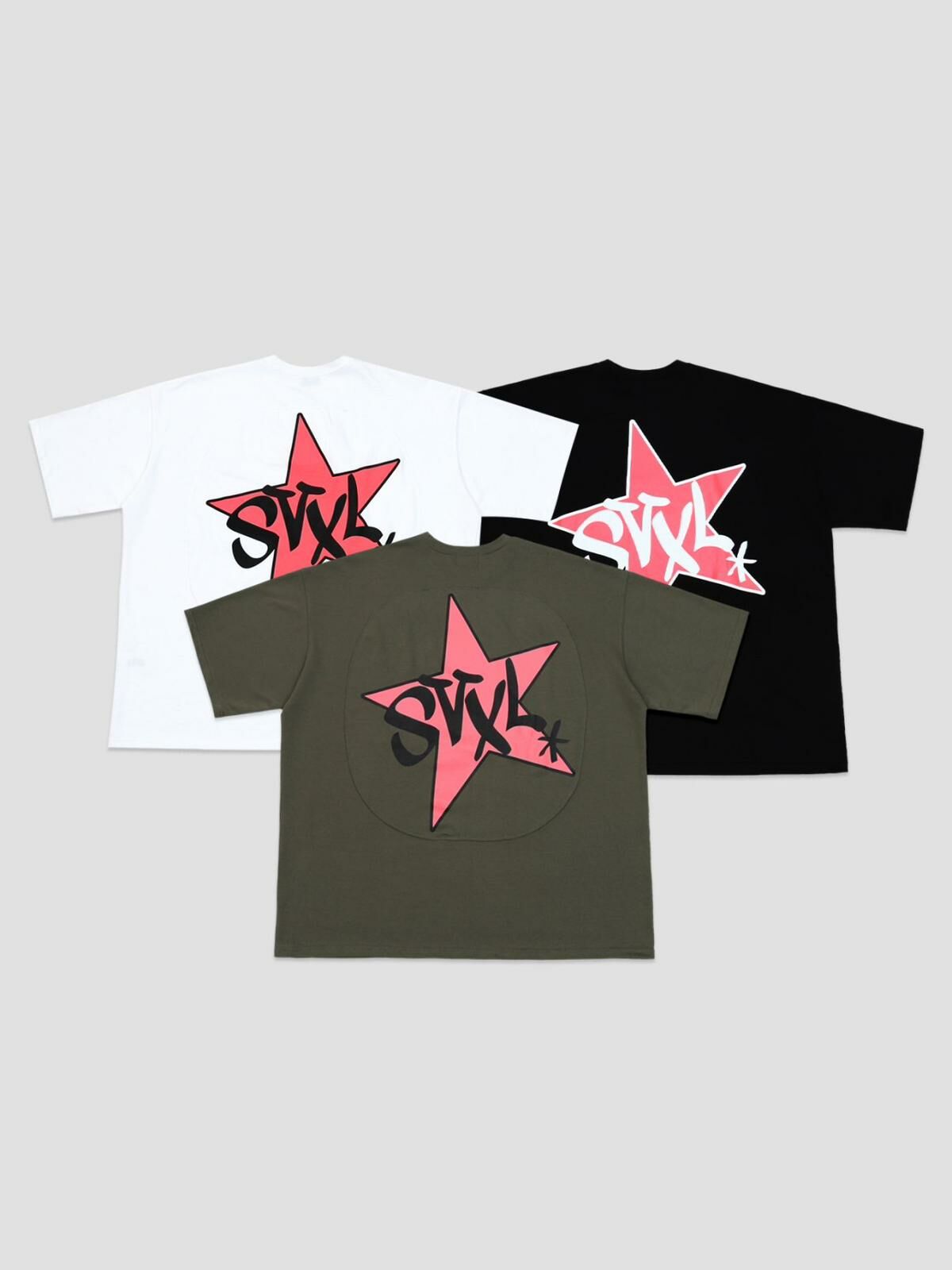 OverSize英文字圖案短袖Tee SVXL-028T