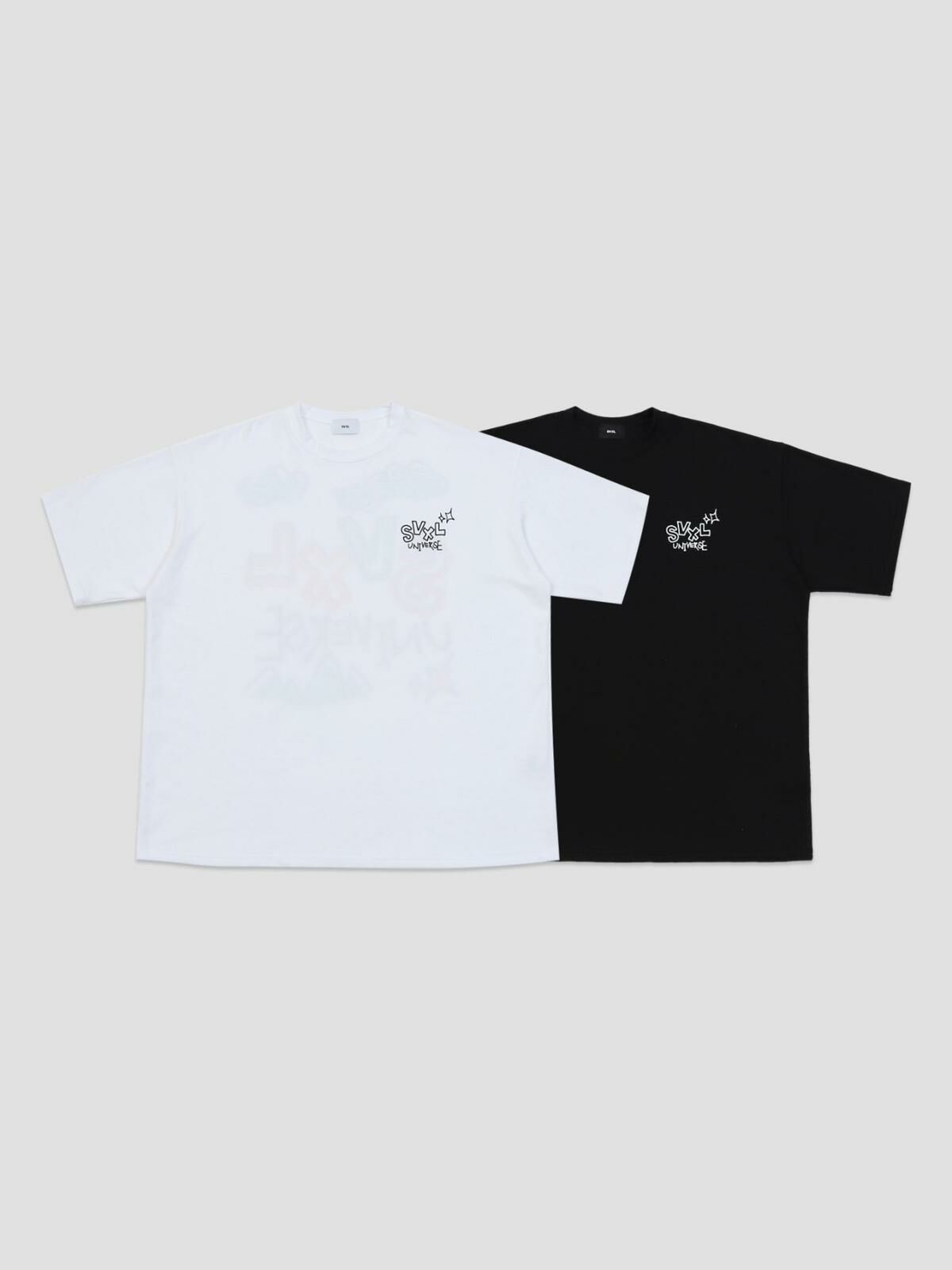 OverSize英文字圖案短袖Tee SVXL-029T