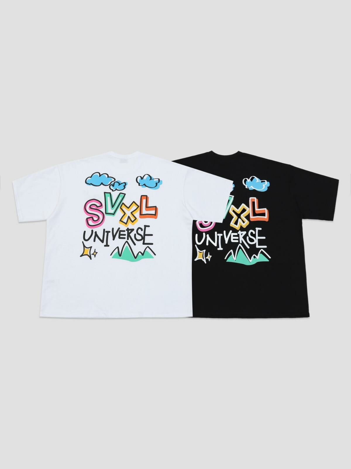 OverSize英文字圖案短袖Tee SVXL-029T