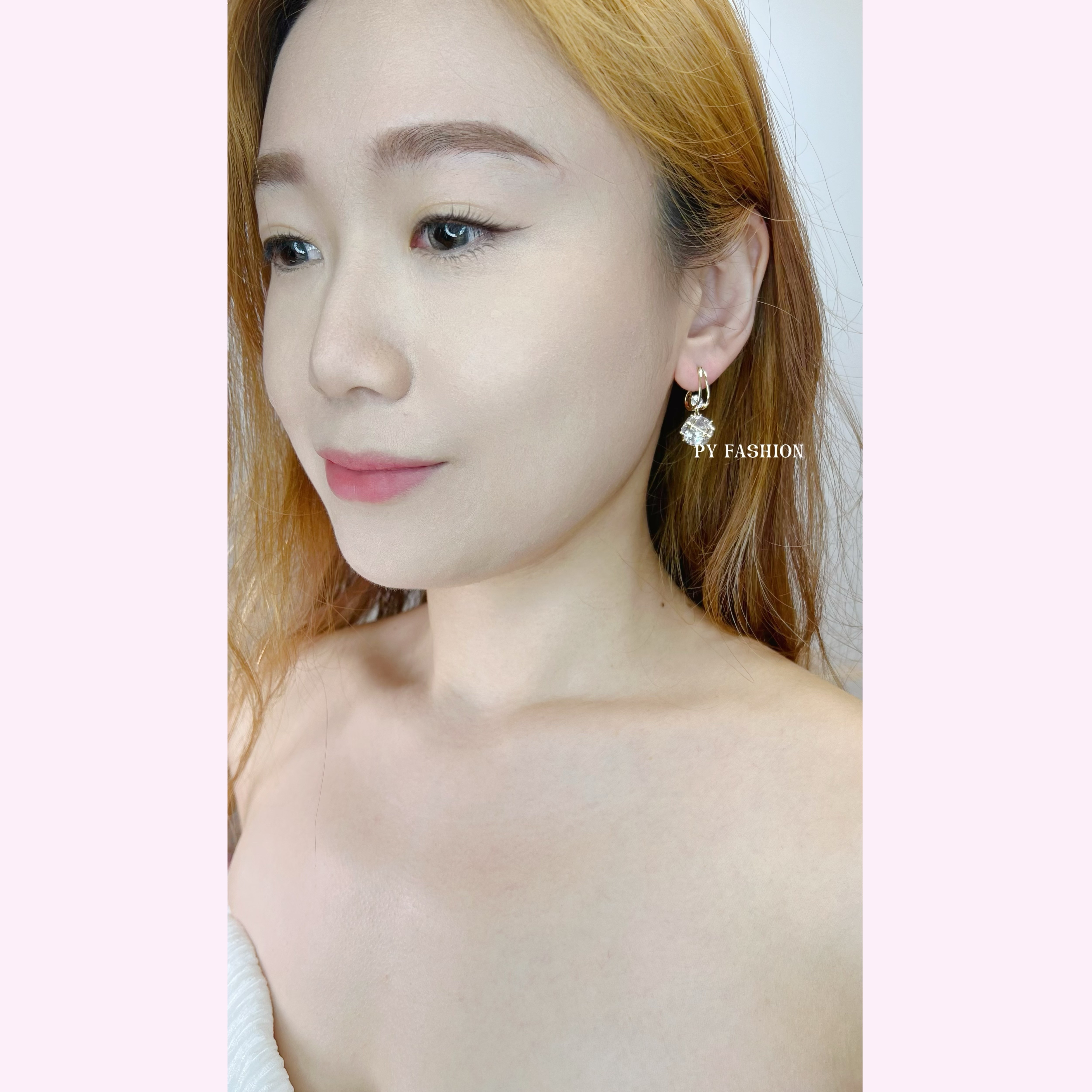 PYA0701 BLING BLING GOLDEN C EAR RING