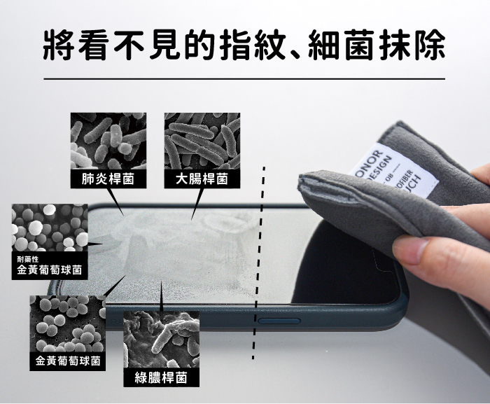 將看不見的指紋、細菌抹除