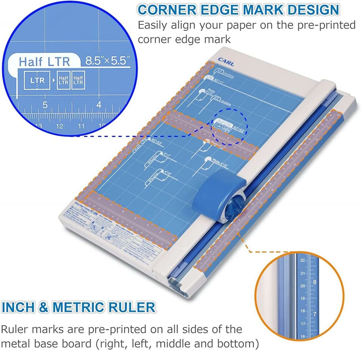 CARL - 日本 CARL A4 滾輪式鎅紙機#RT-200切割切紙機《香港行貨》-1 部