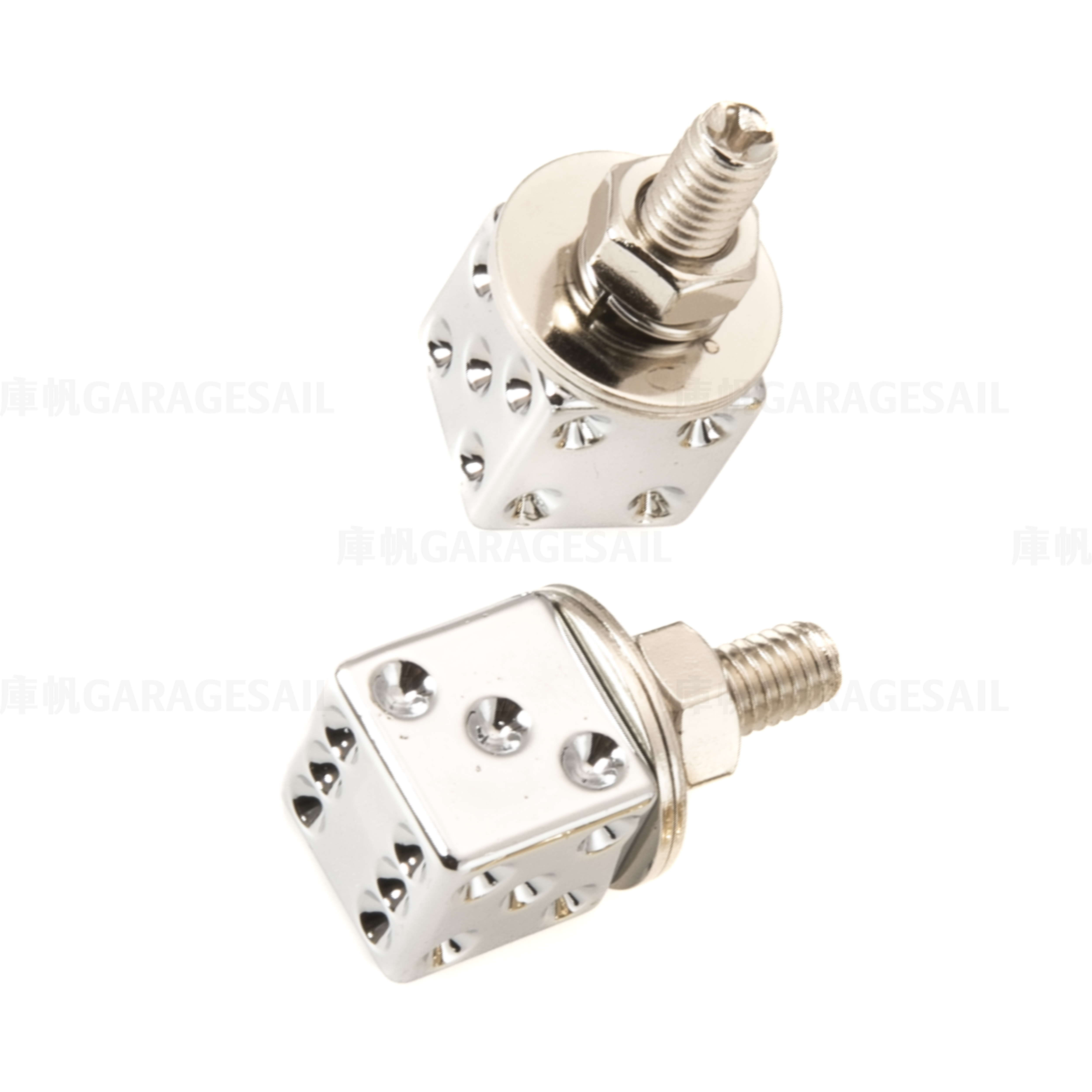 大牌螺絲 骰子 - 電鍍銀