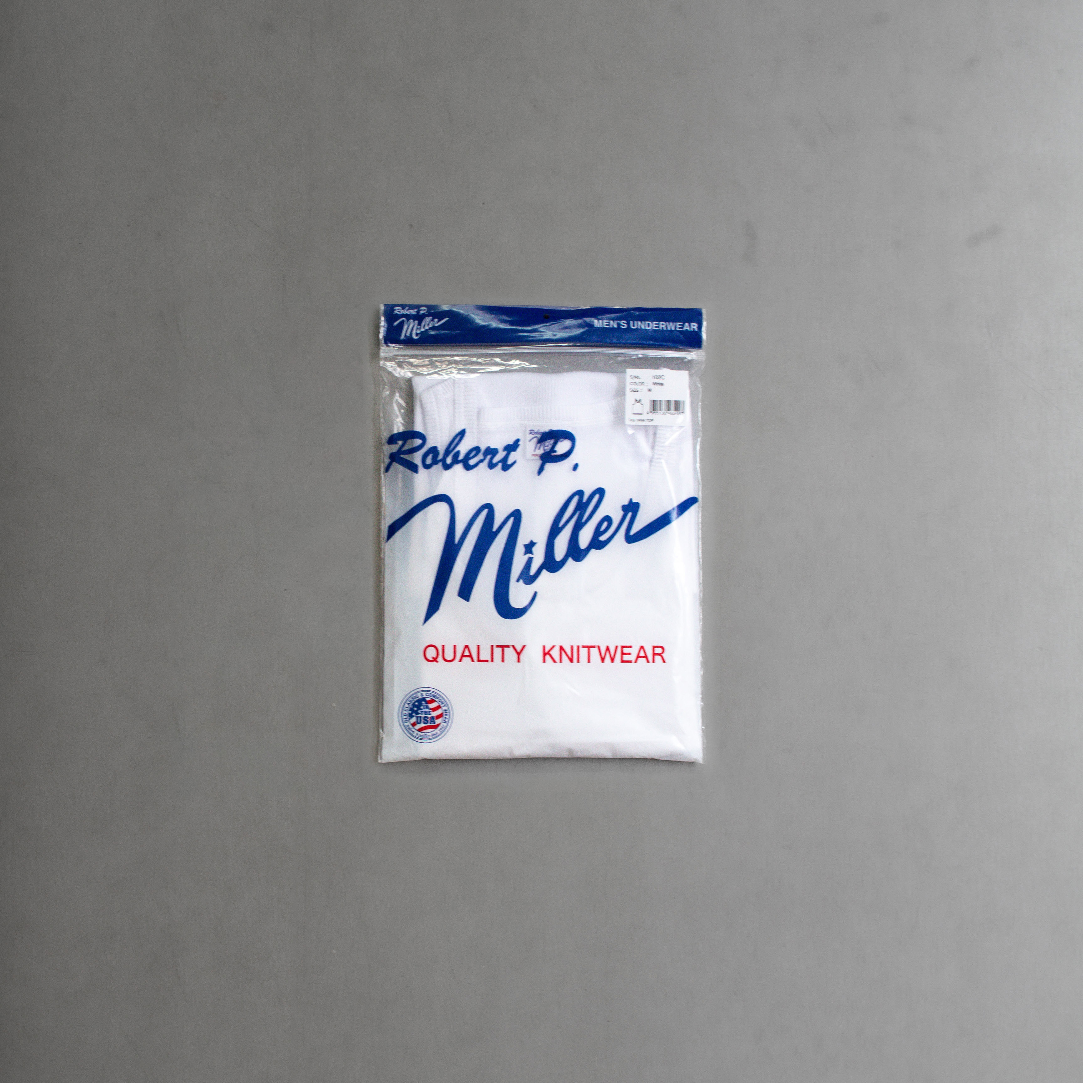 ROBERT P MILLER 102C RIBBED TANKTOP 素面 全螺紋 背心