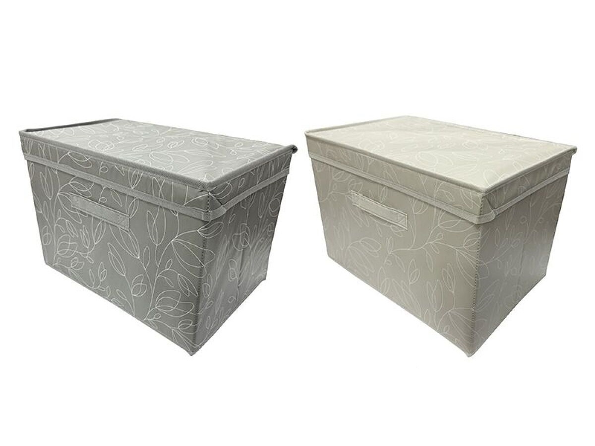 附蓋收納盒/葉子 38x26x26cm