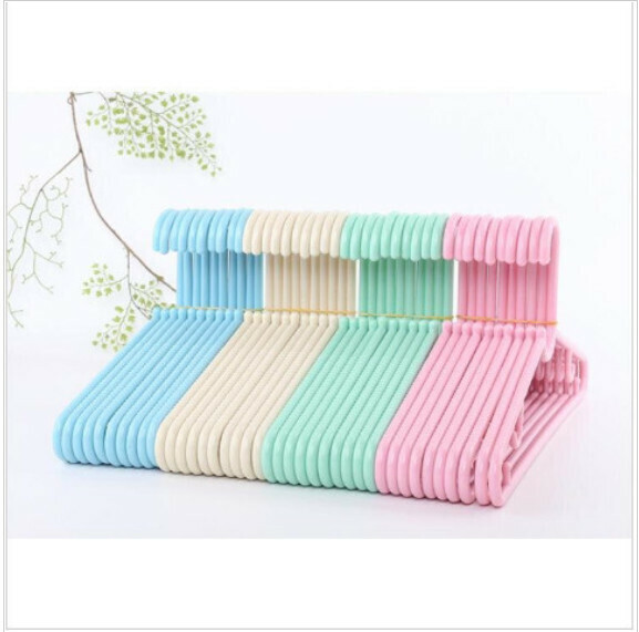 【10 pieces pink】42cm solid depth non-slip thick hanger set drying rack _ drying clothes hanging clothes hanging shirts drying shirts _ hangers available clothespins