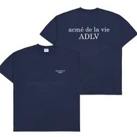[S] ADLV BASIC LOGO SEASON 2 SHORT SLEEVE T-SHIRT,NAVY, ADLV23SS-SSLBSN-NVY (SAV181)