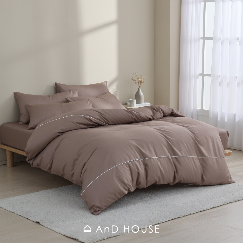 200織精梳純棉｜100%純棉｜摩卡棕｜單品&床包被套組
