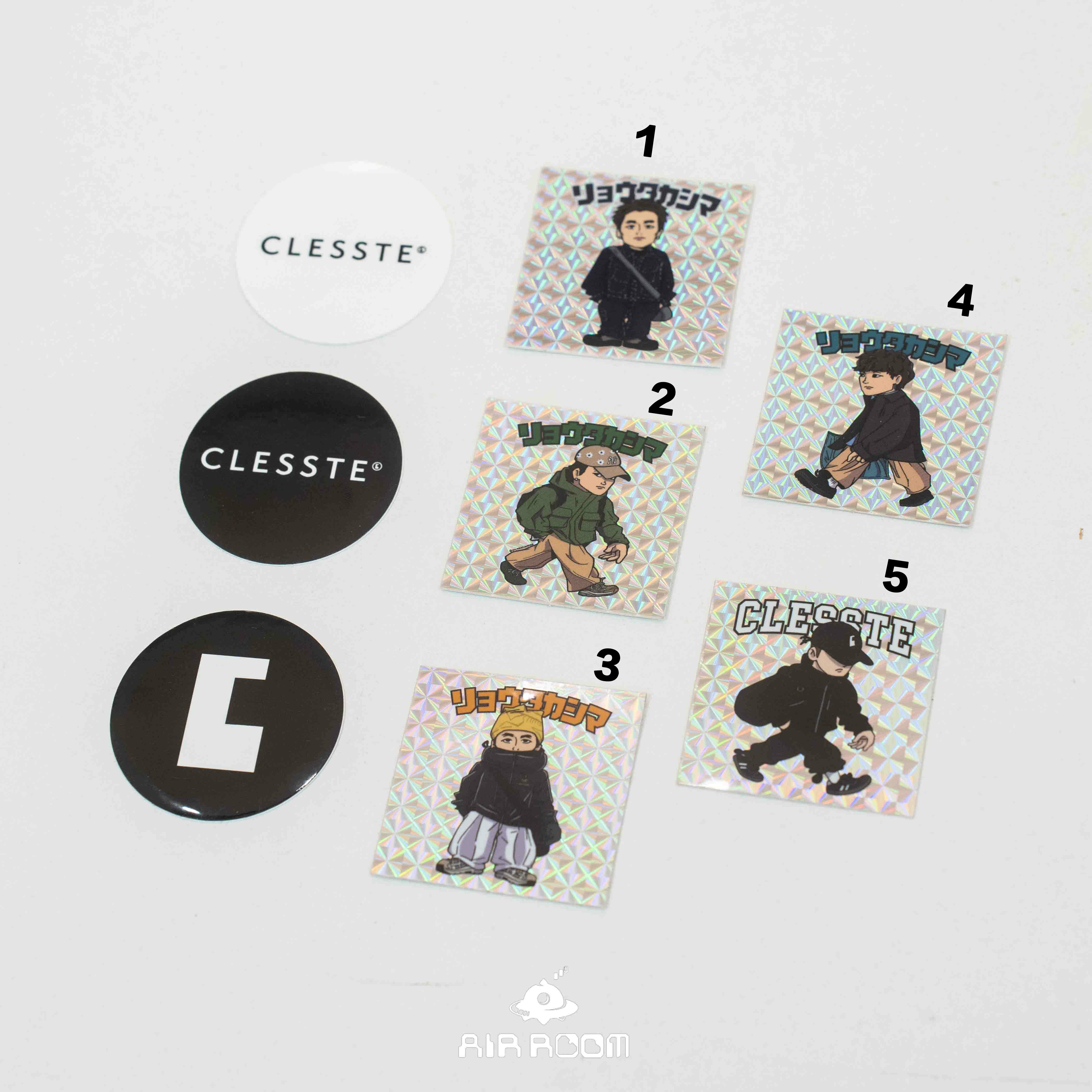 CLESSTE ryo takashima 高島涼 品牌 卡通圖案 Logo 雷射 3D 貼紙 現貨