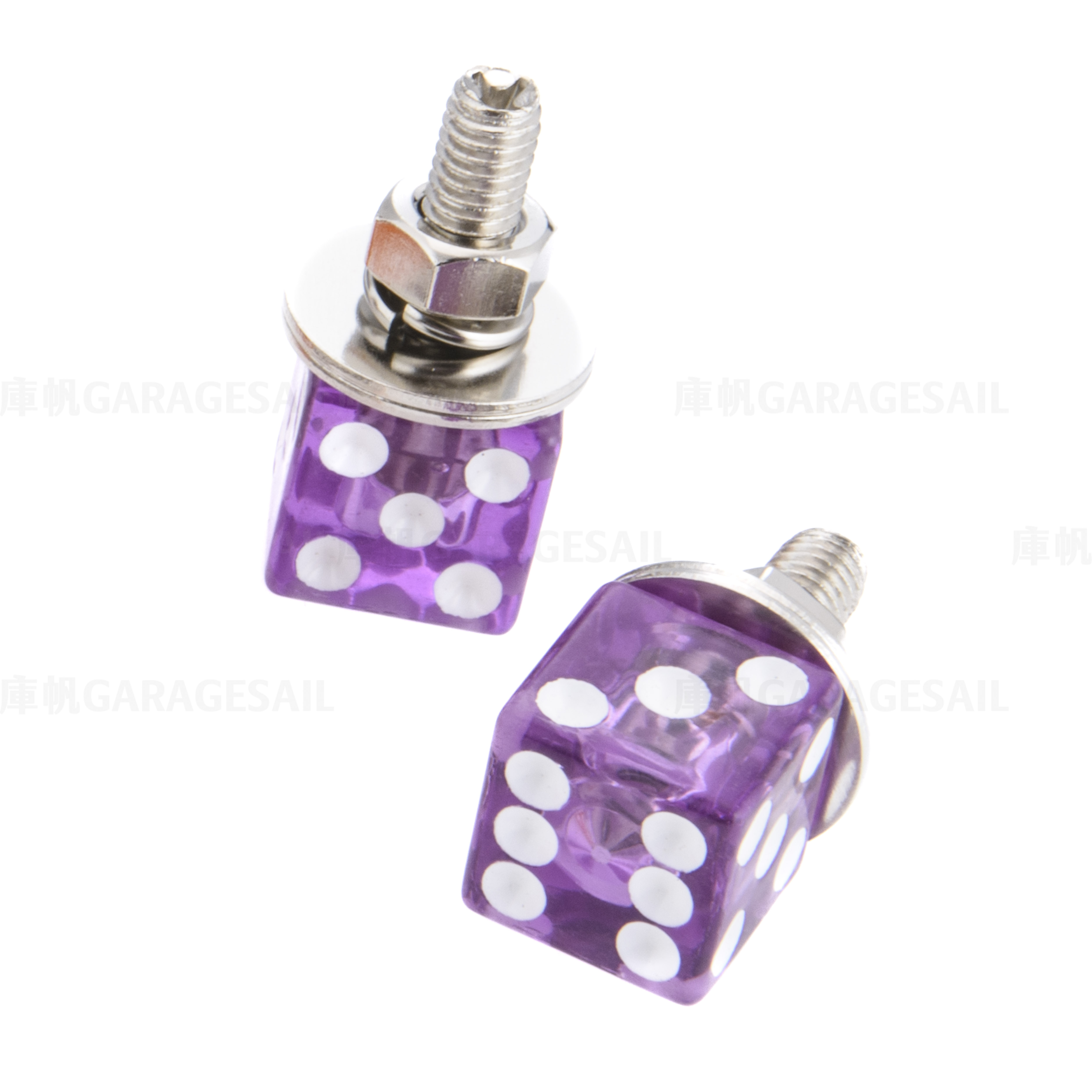 大牌螺絲 骰子 - 透光紫