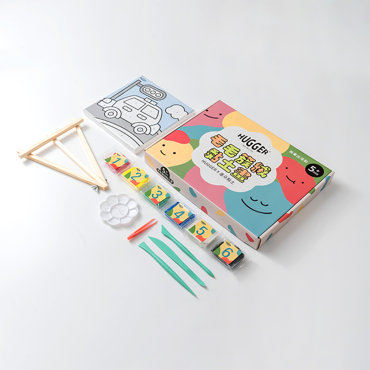 Paper Clay Paint By Number - car