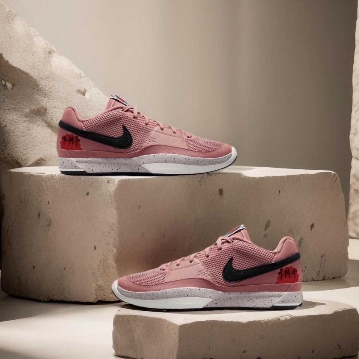 Nike Ja 1 "Bite" EP 粉色星塵 潑墨 低筒實戰籃球鞋