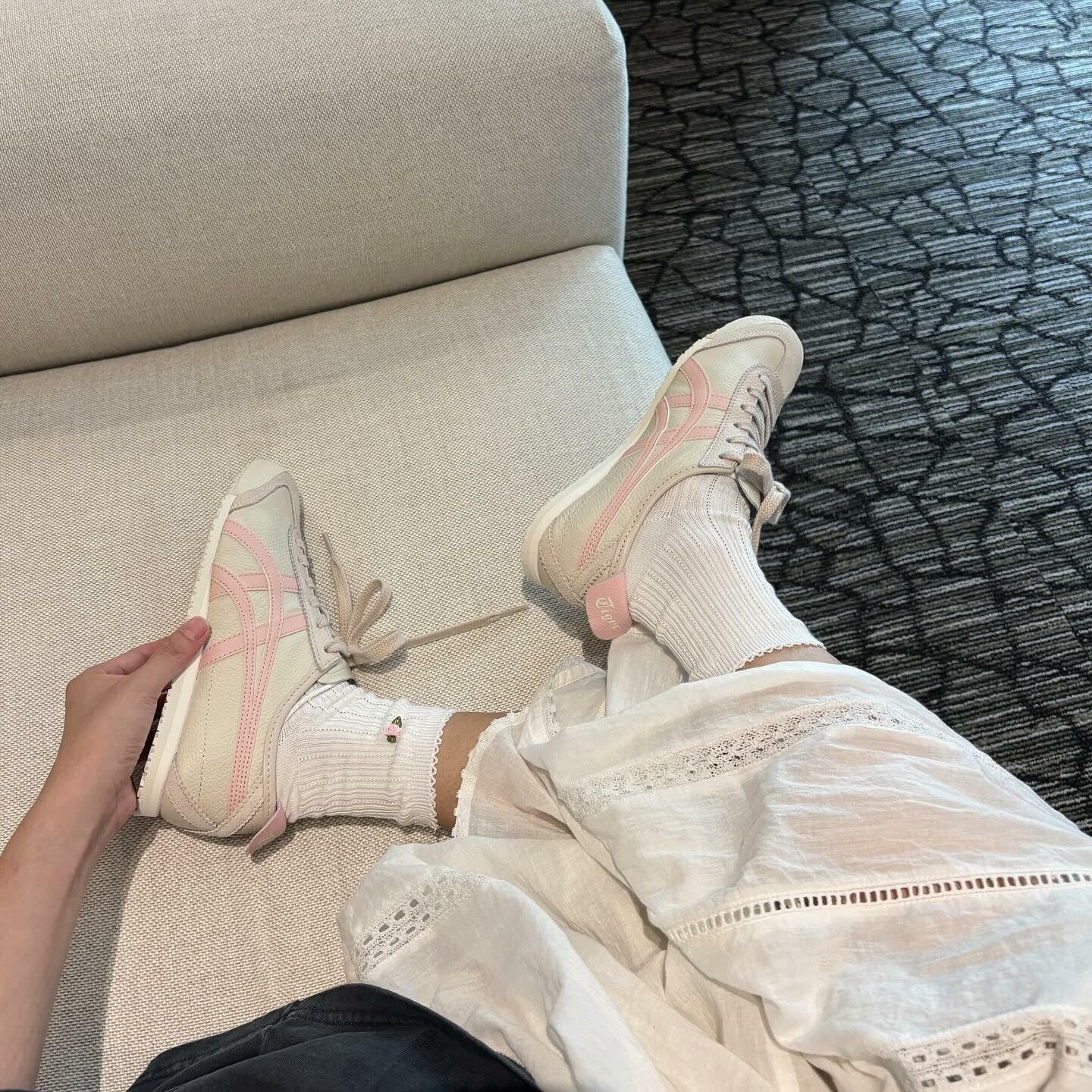 Onitsuka Tiger Mexico 66 奶油粉色 粉色 鬼冢虎 1183A201-254