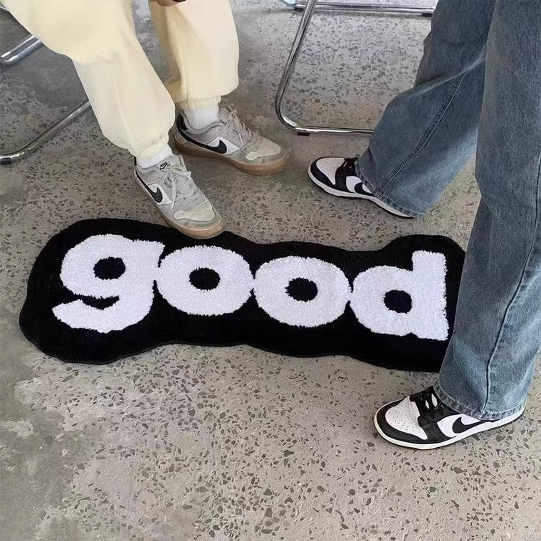 植絨地墊∣標語系列 good∣FOHO