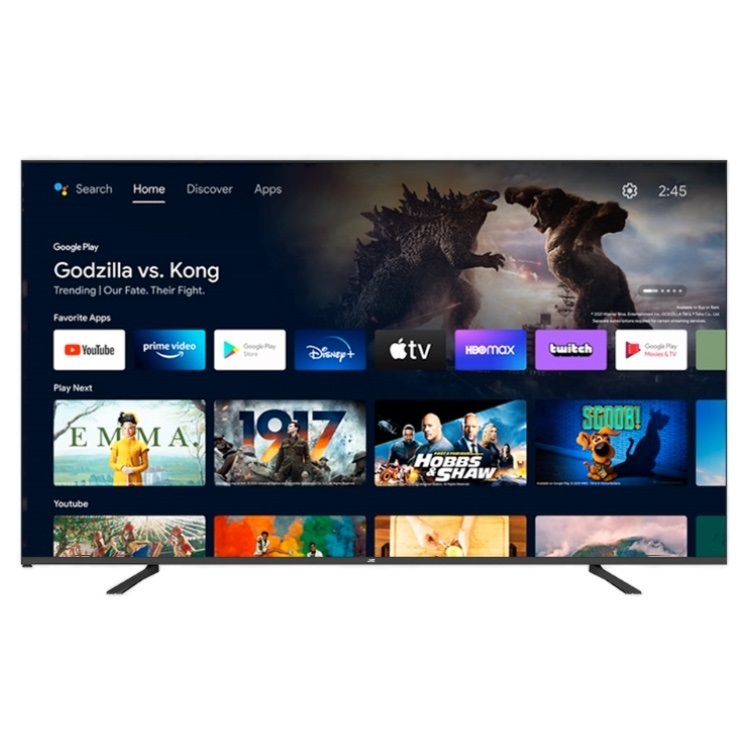 [送桌上安裝]JVC 85吋Google認證4K HDR連網液晶顯示器(85M)