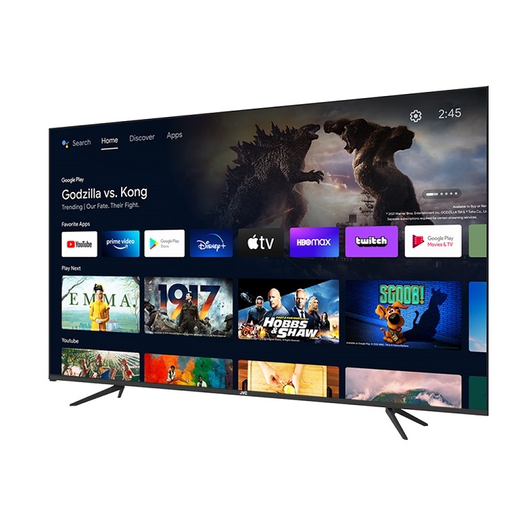 [送桌上安裝]JVC 85吋Google認證4K HDR連網液晶顯示器(85M)