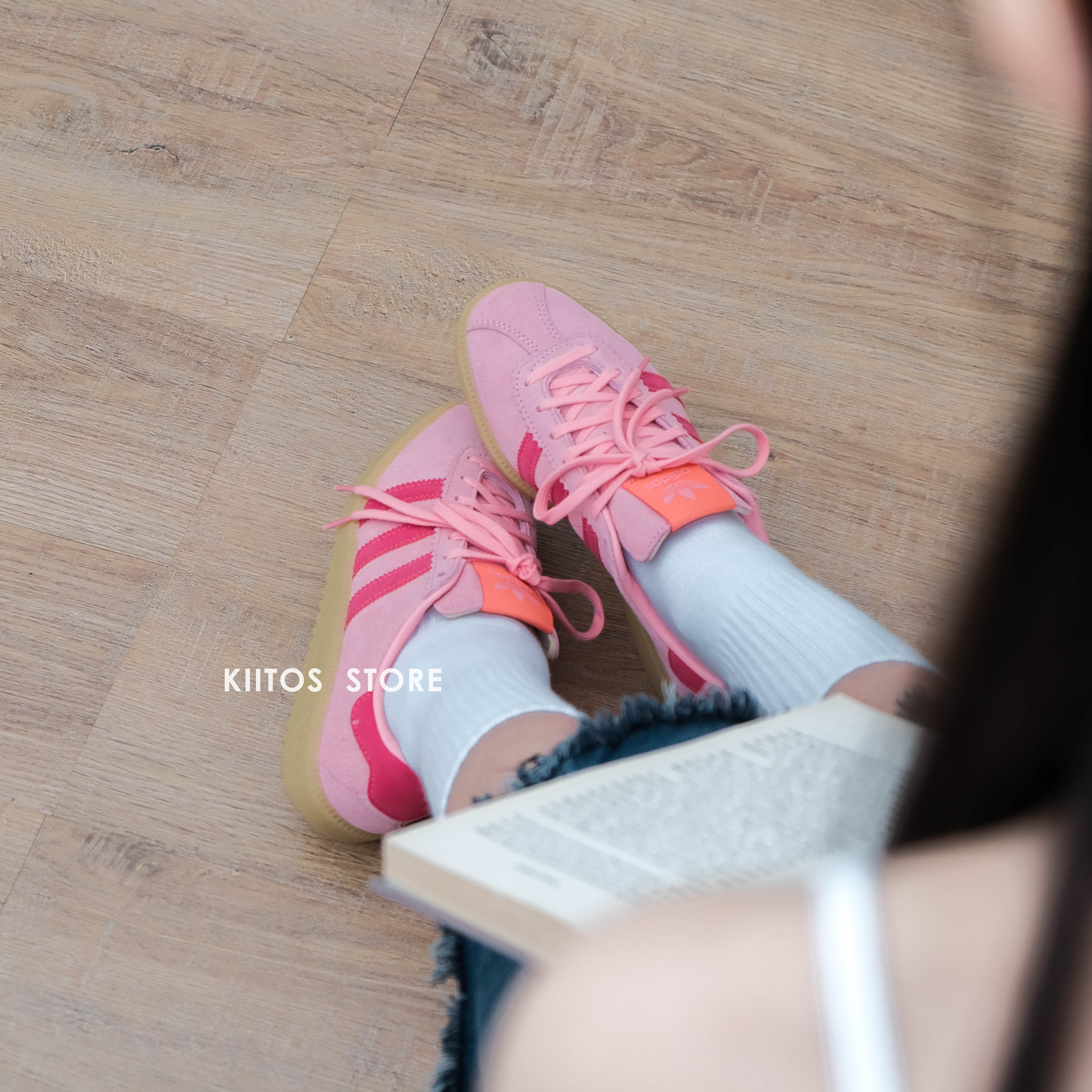 ADIDAS BERMUDA SEMI PINK SPARK 草莓粉IH0302