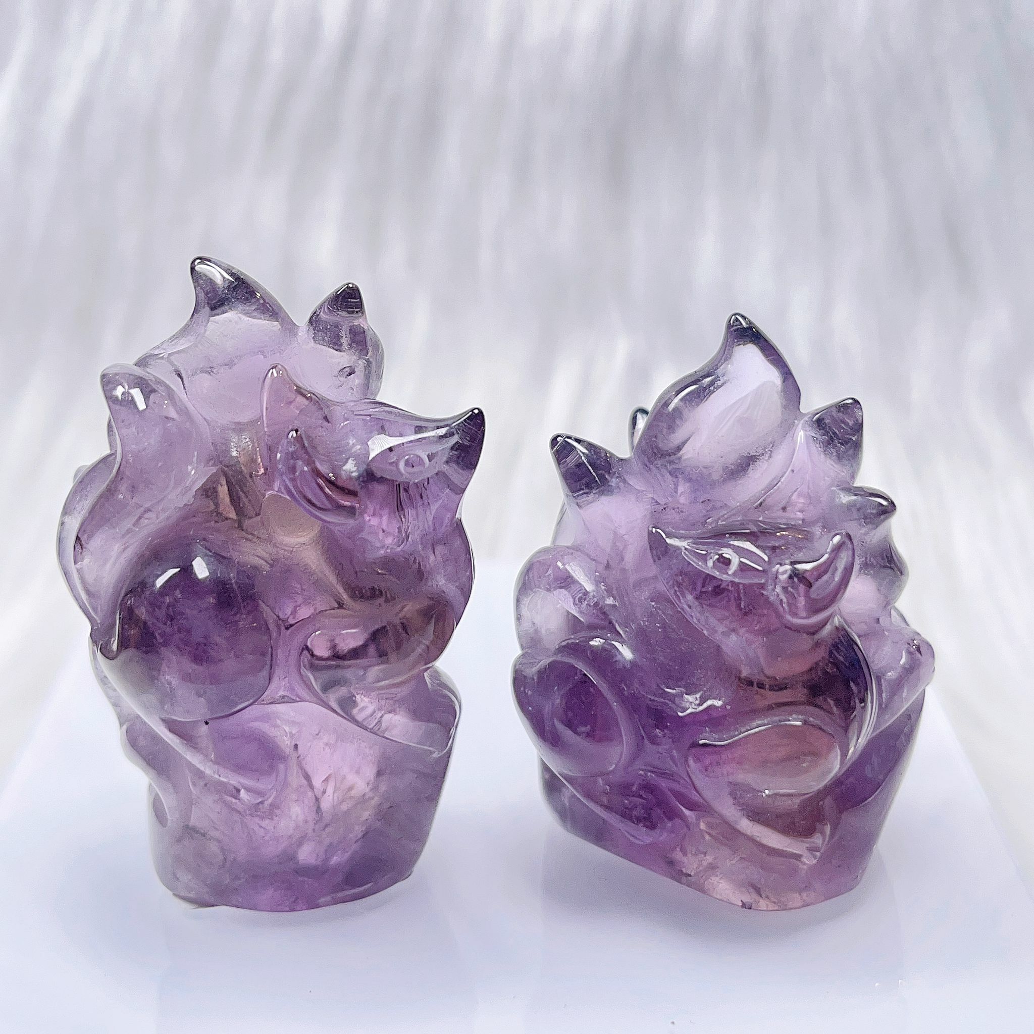 紫水晶九尾擺件 CC798