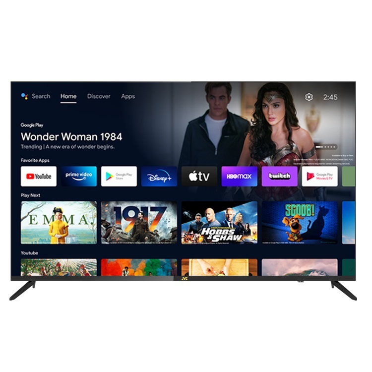 [送桌上安裝] JVC 65吋 金屬量子點Google認證4K HDR連網液晶顯示器(65MQD)