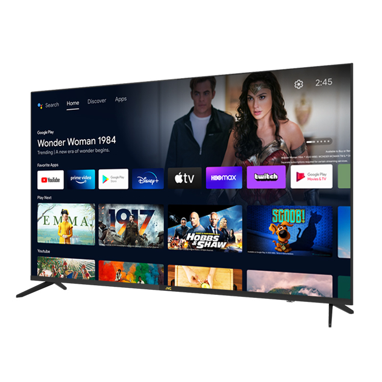 [送桌上安裝] JVC 65吋 金屬量子點Google認證4K HDR連網液晶顯示器(65MQD)