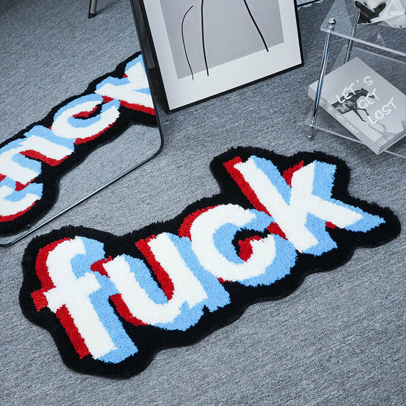 植絨地墊∣標語系列 fxxk∣FOHO