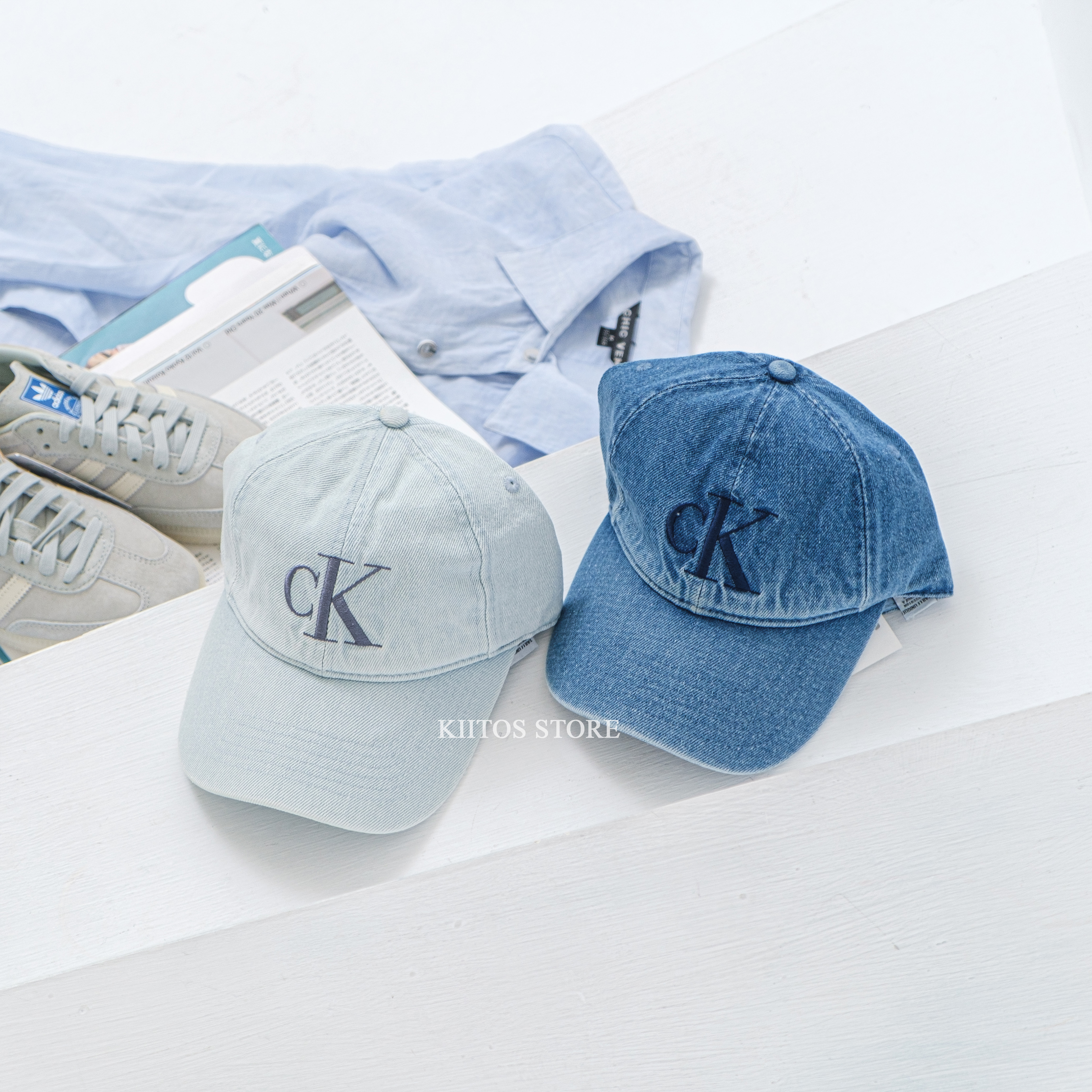 【現貨】Calvin Klein CK 丹寧 牛仔 老帽