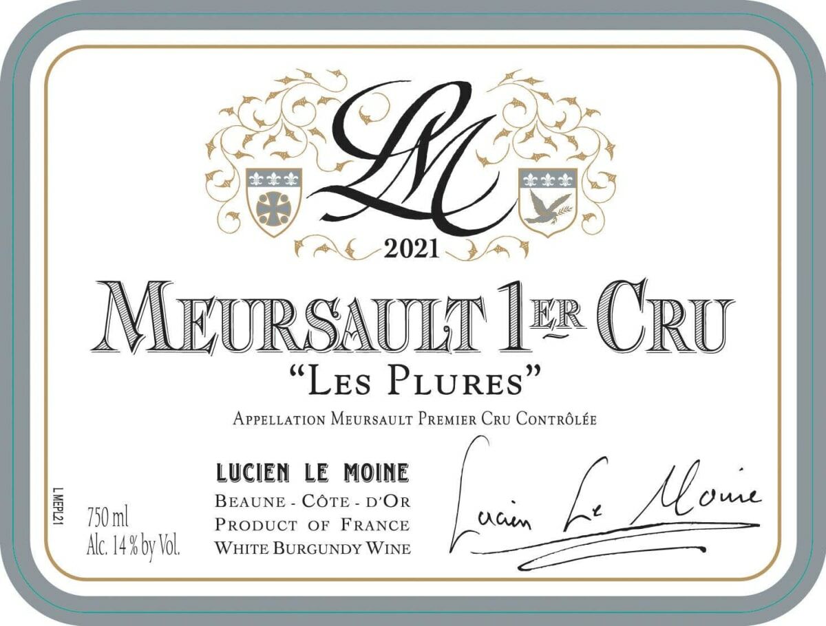Lucien Le Moine Meursault 1er Cru Les Plures 2022