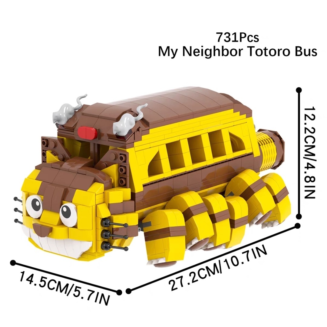MOC My Neighbor Totoro Bus Building Set MOC1370