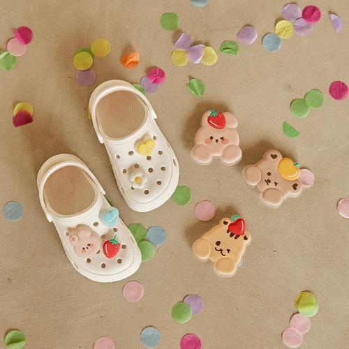 DTD愛心水果拼盤系列🍓-LED炫彩閃燈迷你軟膠釘4件套