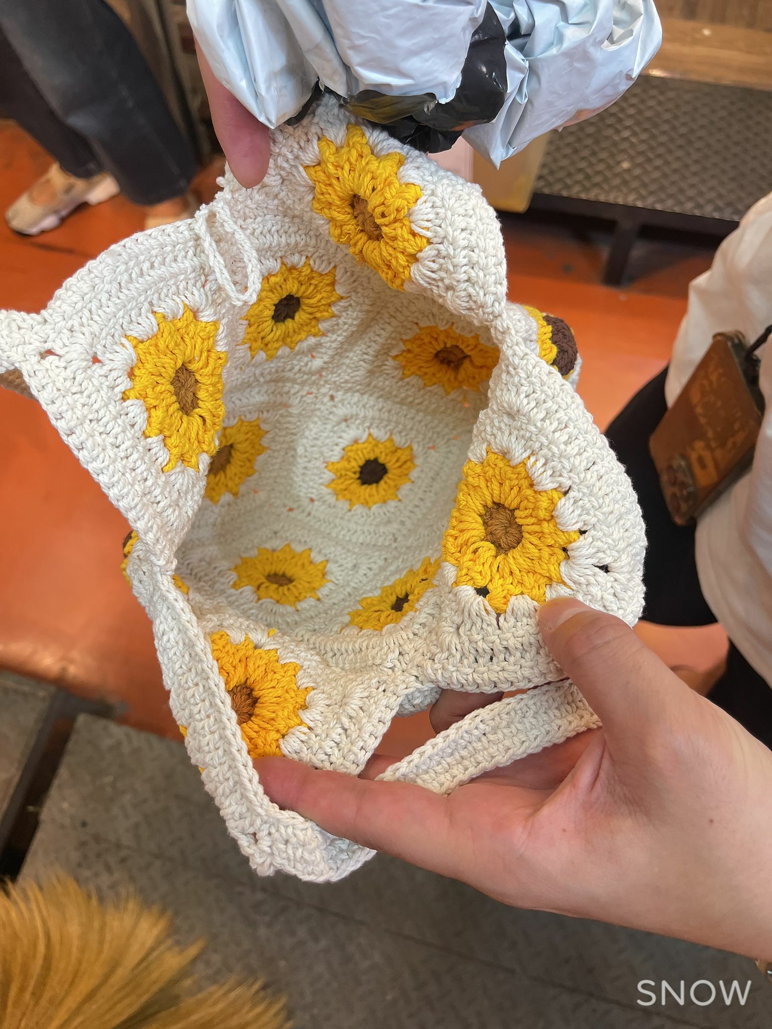 泰國🇹🇭人氣hand made針織花花袋