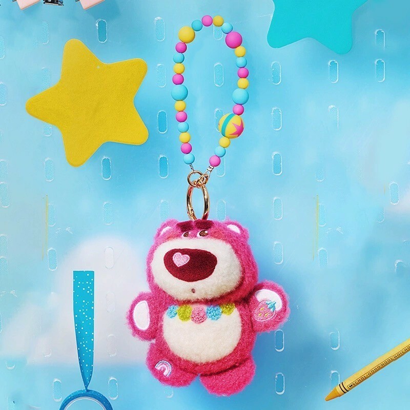 皮克斯 Pixar 玩心大發 系列 熊抱哥 Lotso 絨毛 鑰匙圈 吊飾 玩具總動員 Toy Story -上海迪士尼商店