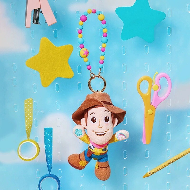 皮克斯 Pixar 玩心大發 系列 胡迪 Woody 絨毛 鑰匙圈 吊飾 玩具總動員 Toy Story -上海迪士尼商店