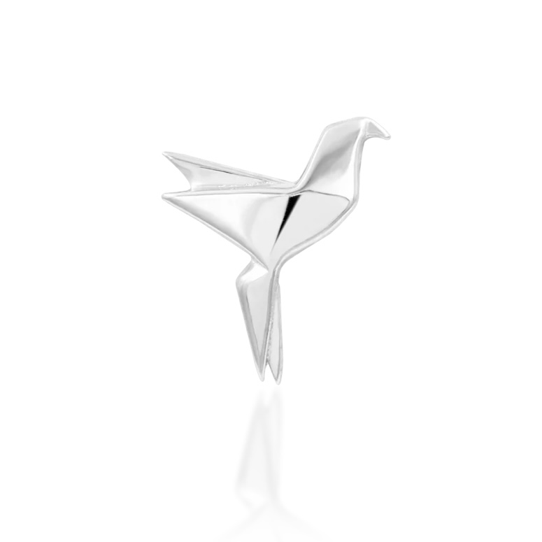 Paper Polly 單支平底耳環 - Junipurr 14K Gold