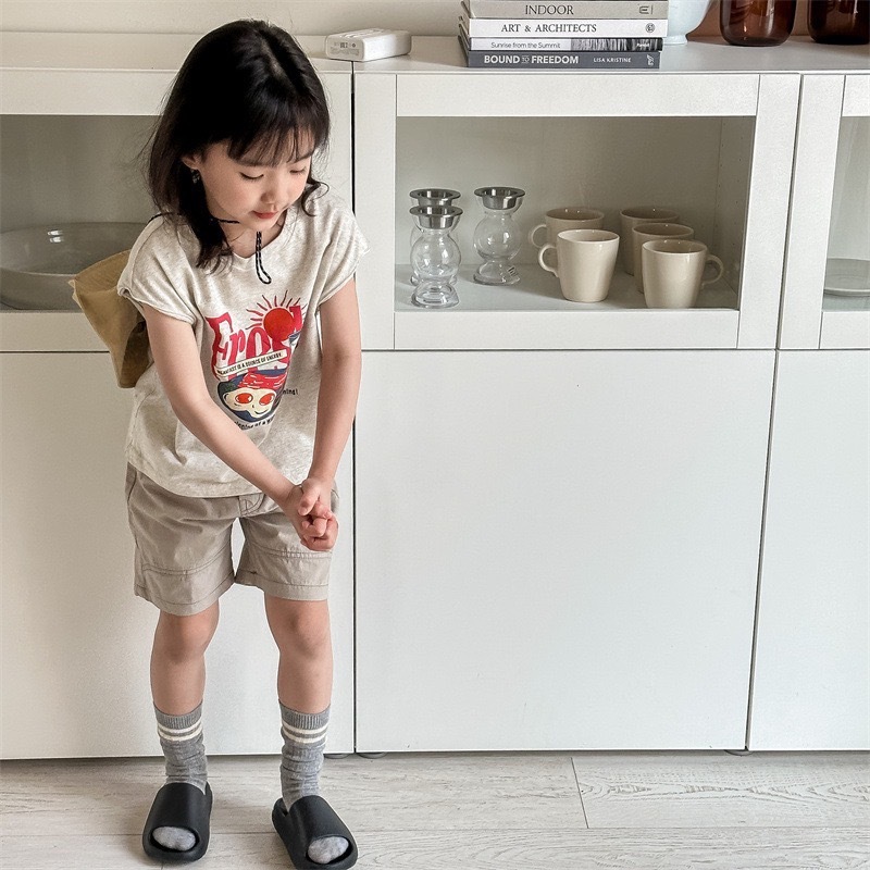 三色不修邊美式背心