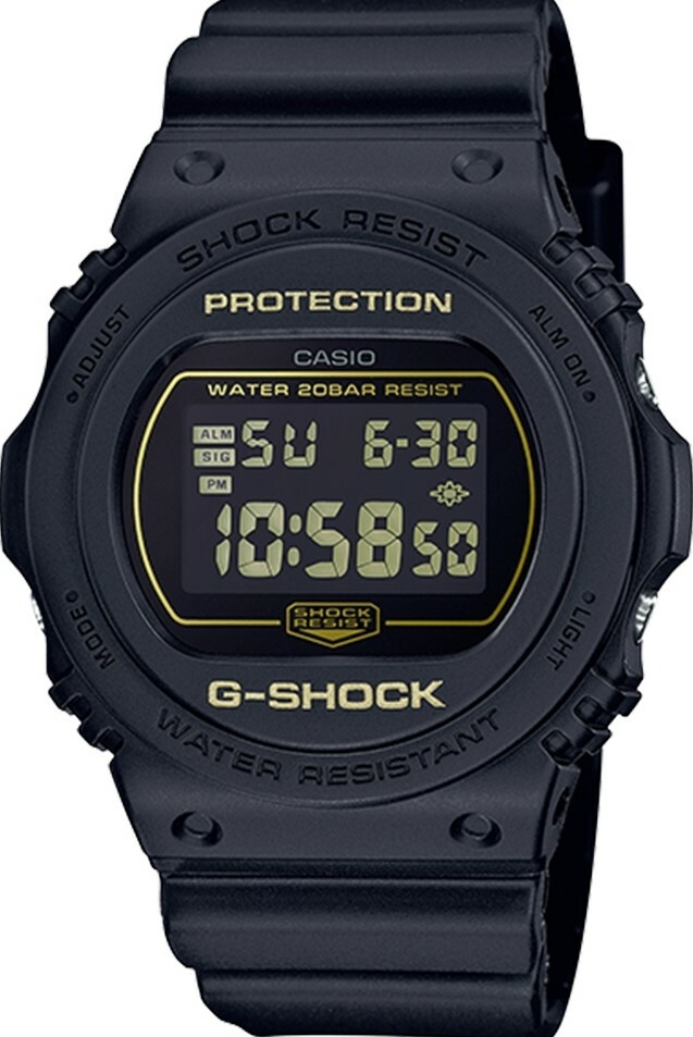 萬年鐘錶 - G-SHOCK  圓形錶殼系列電子錶 DW-5700BBM-1  錶徑 : 45.4 mm