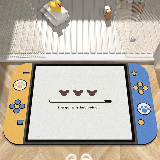 遊戲機風格吸水軟地墊-(現貨)