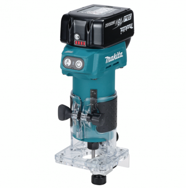 "MAKITA"牧田牌 1/4" 無刷修邊機(淨機)-[DRT52Z]