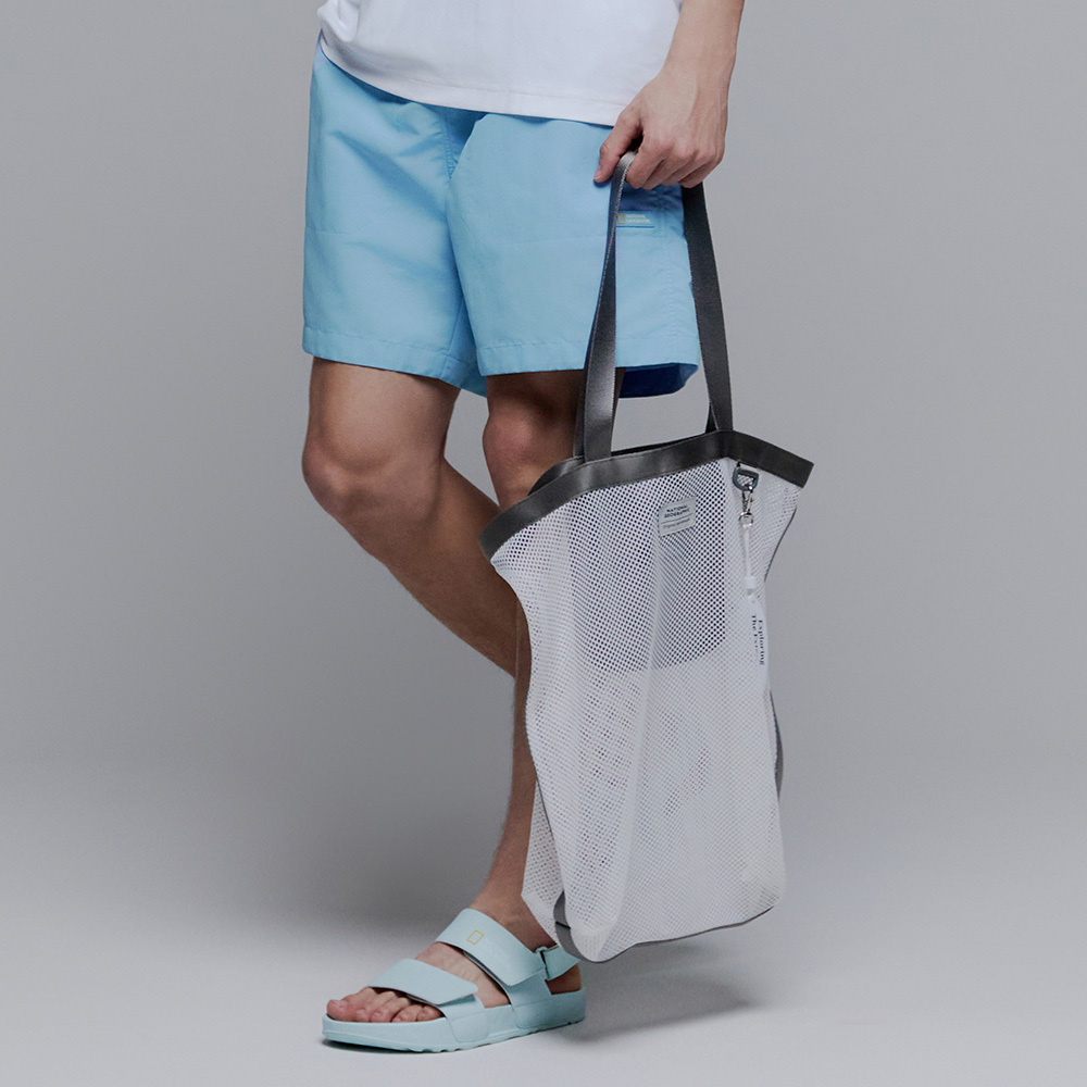 Mesh Tote Bag - WHITE
