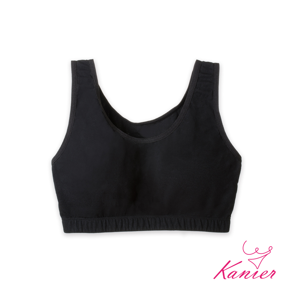 【Kanier卡妮兒】簡約輕著涼感有機棉 運動內衣【1210 黑色 -M / L / XL / Q_XXL】
