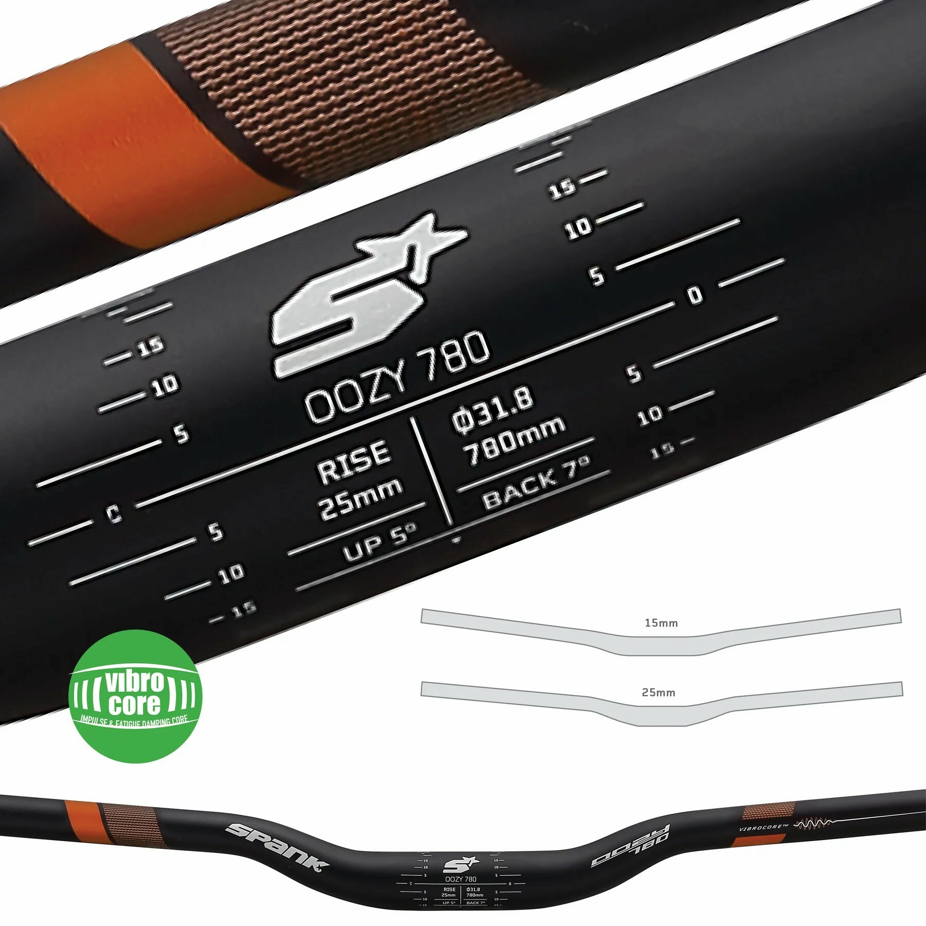 Spank OOZY 780 VIBROCORE 減震科技 輕量化車把手