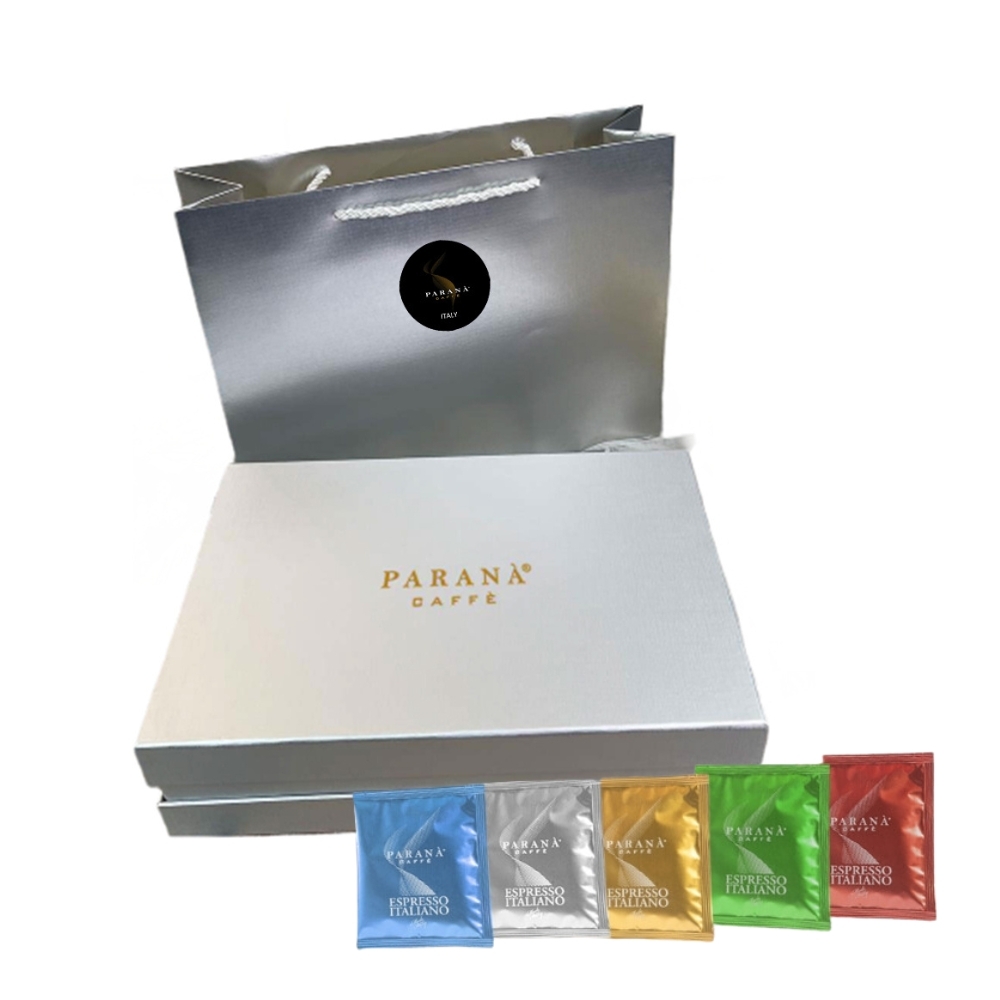 【PARANA  義大利金牌咖啡】節慶系列 經典精品5款咖啡濾掛包禮盒-60包/盒 (送精品提袋)