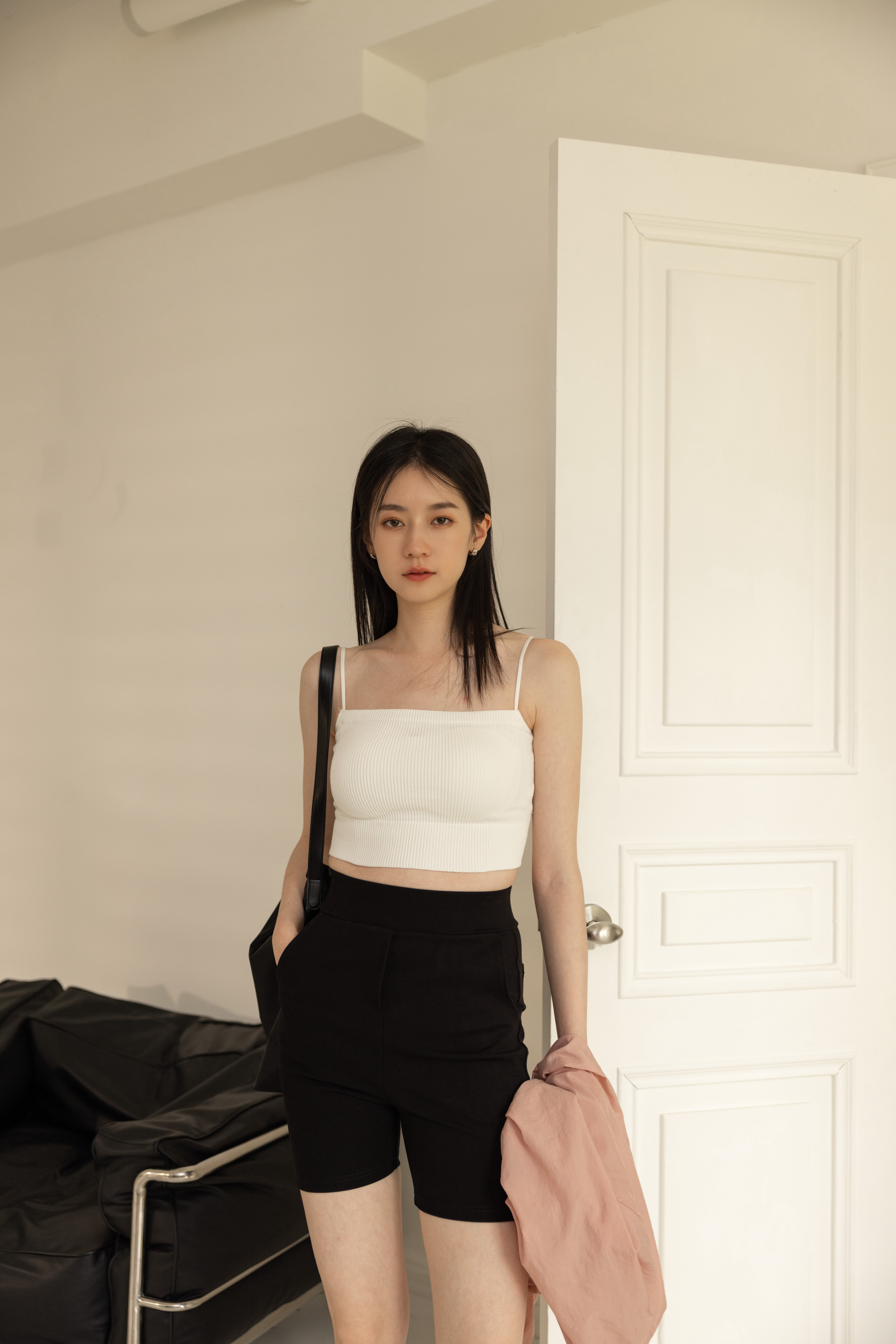 【FERFER聯名】彈力顯瘦口袋單車褲