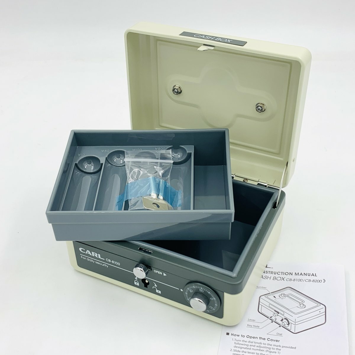 CARL - CARL 迷你金庫錢箱 配附匙和密碼鎖 #CB-8100《香港行貨》- 1 個