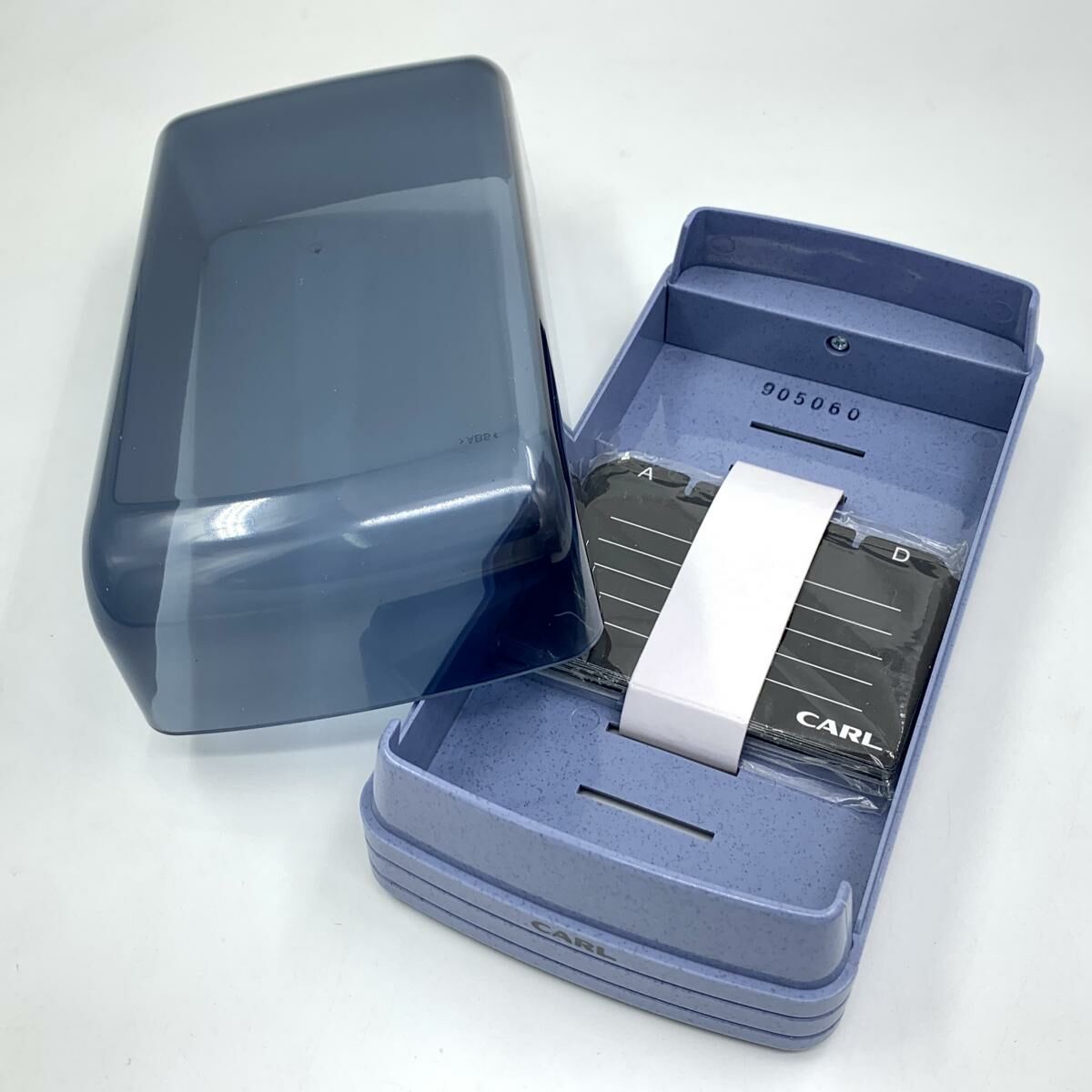 CARL - 日本 CARL 咭片儲存名片收納盒, 藍色 (600張卡) #860E《香港行貨》- 1 個