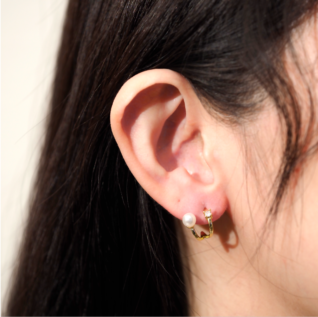 【AOI】釣到了一個珍珠-S925純銀耳環