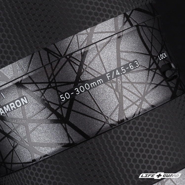 交織灰貼膜質感特寫，LIFE+GUARD 設計風格